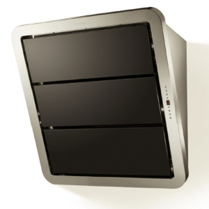 840m3h jaudīgs sienas tvaika nosūcējs Faber GALAXY, 75cm plats. Melns stikls un pulēts nerūsējošs tērauds.