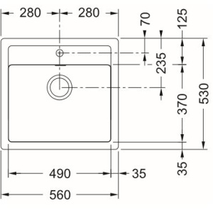 FRANKE Tectonite izlietne ar ventili SID 610