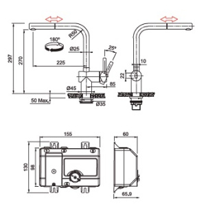 FRANKE ūdens maisītājs ATLAS NEO SENSOR