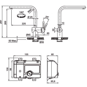 FRANKE ūdens maisītājs ATLAS NEO SENSOR