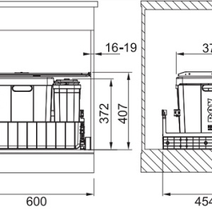 FRANKE atkritumu šķirošanas sistēma Sorter 300 Composta