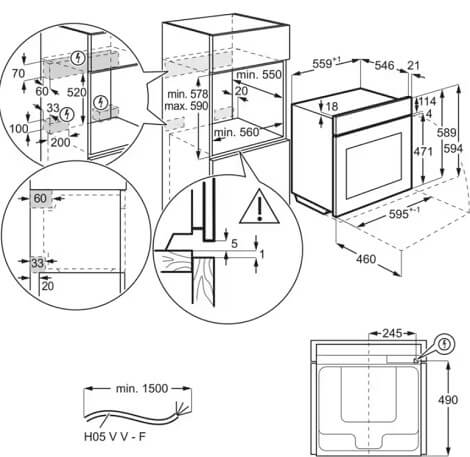 ELECTROLUX cepeškrāsns EOB7S31X