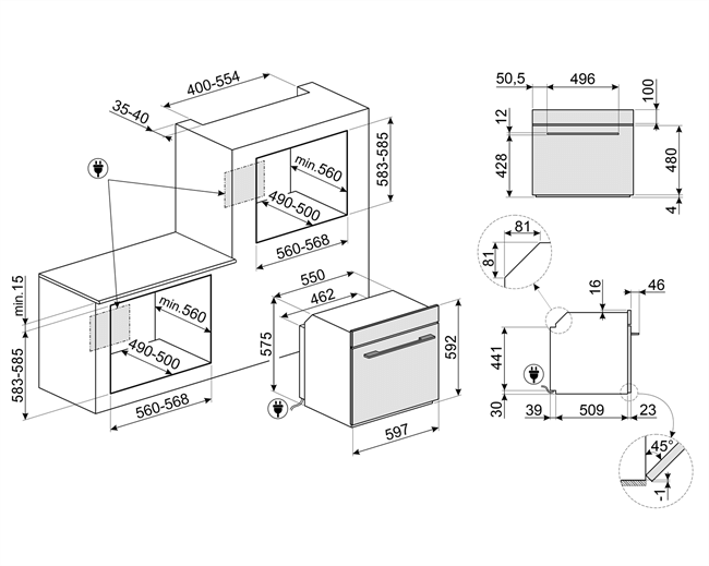 SMEG cepeškrāsns SOP6102TG