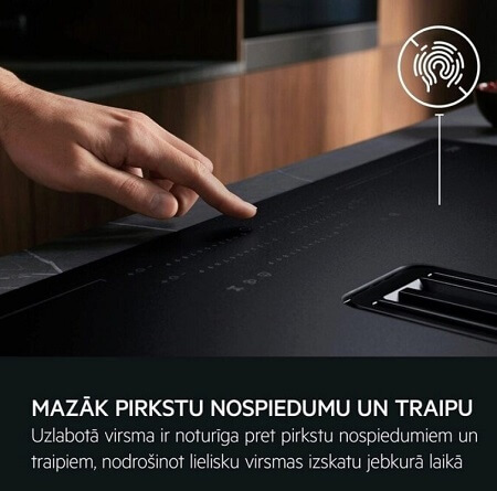 AEG indukcijas virsma ar integrētu tvaika nosūcēju NCP84C01AZ