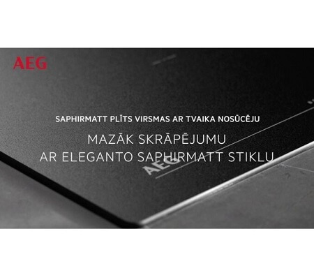 AEG indukcijas virsma ar integrētu tvaika nosūcēju NCP84C01AZ