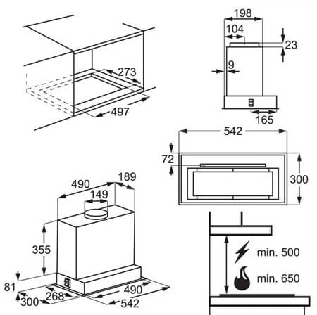 ELECTROLUX tvaika nosūcējs LFG916K