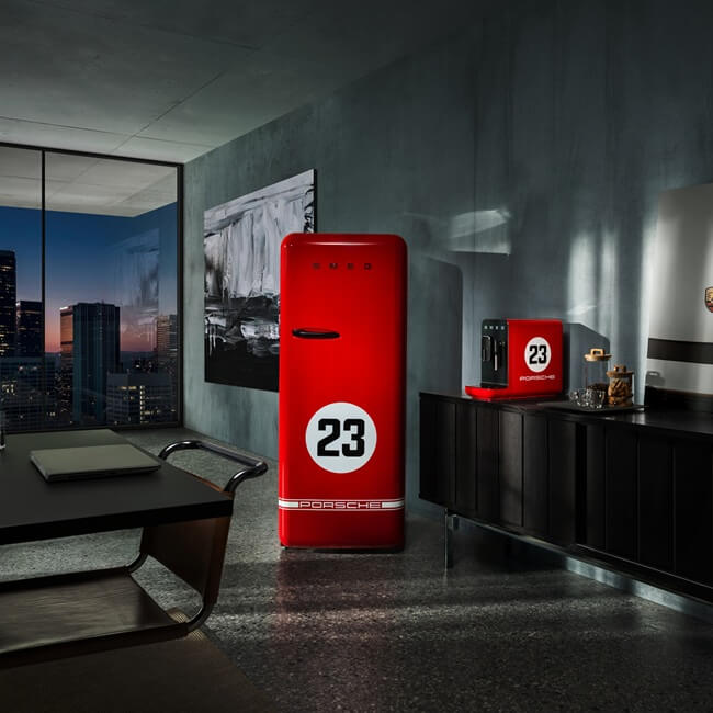 SMEG x Porsche ledusskapis FAB28RDP9176