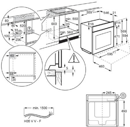 AEG cepeškrāsns OS6CB531AB