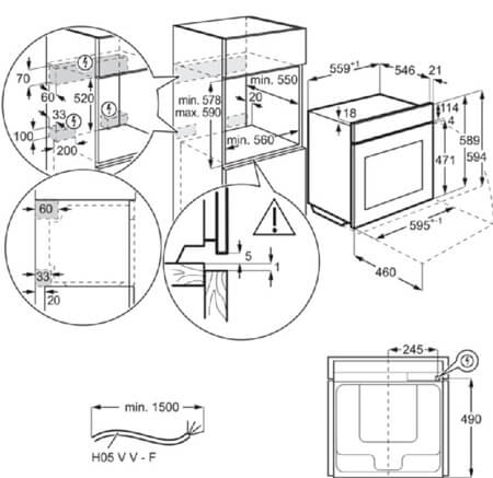 AEG cepeškrāsns OS6CB531AB