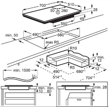 AEG indukcijas virsma TI74IF00IB