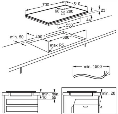 AEG indukcijas virsma TI74IF00IB