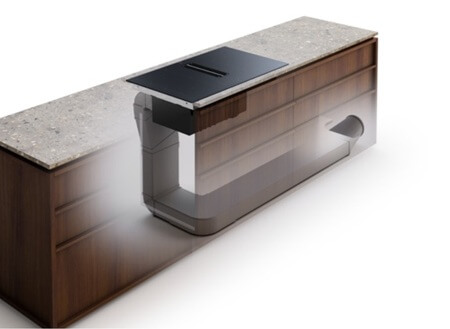 ELECTROLUX indukcijas virsma ar integrētu tvaika nosūcēju KCC84450CZ