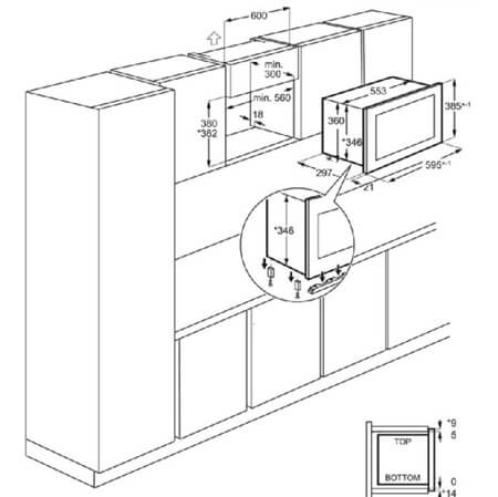 AEG mikroviļņu krāsns OS5MG20EB