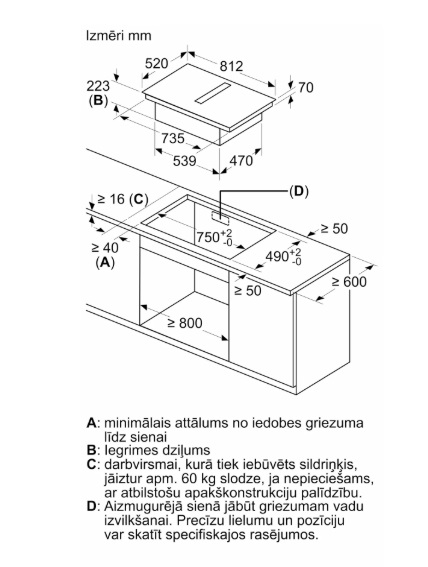 BOSCH indukcijas plīts virsma PXX89BD56E