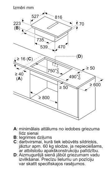 BOSCH indukcijas plīts virsma PXX89BD56E