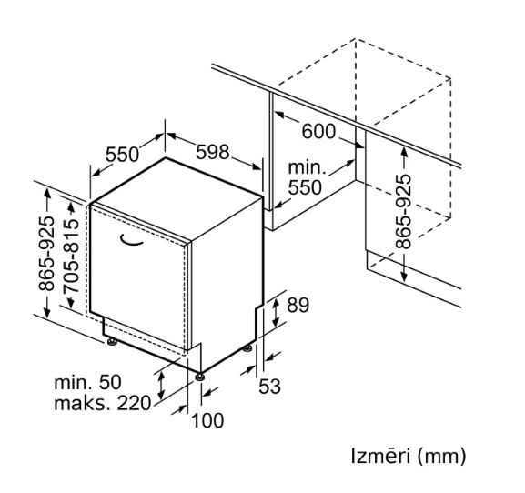 BOSCH trauku mazgājamā mašīna SBH4HVX00E