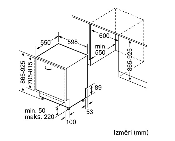 BOSCH trauku mazgājamā mašīna SBT6ECX04E