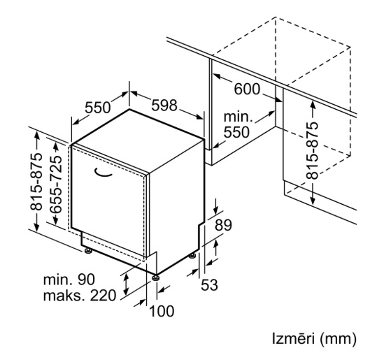 BOSCH trauku mazgājamā mašīna SMV4HAX19E