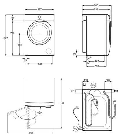 AEG veļas mašīna LFR95146SUE