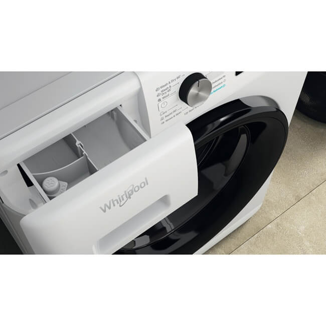 WHIRLPOOL veļas mazgājamā mašīna ar žāvētāju FFWDB976258BVEE