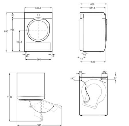 ELECTROLUX veļas žāvētājs EW9D787KCE