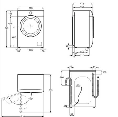 velas-masina-electrolux-ews6326dxe-izmeri ELECTROLUX veļas mašīna EWS6326DXE