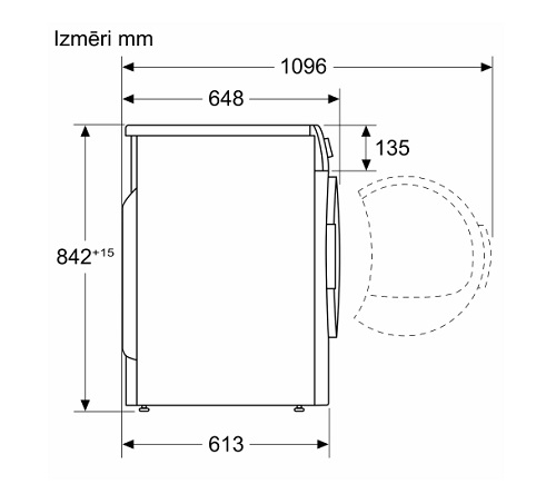 BOSCH siltumsūkņa tipa veļas žāvētājs WQG245DLSN