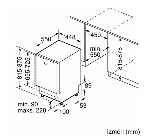 BOSCH trauku mazgājamā mašīna SPV2HMX42E_4 BOSCH trauku mazgājamā mašīna SPV2HMX42E