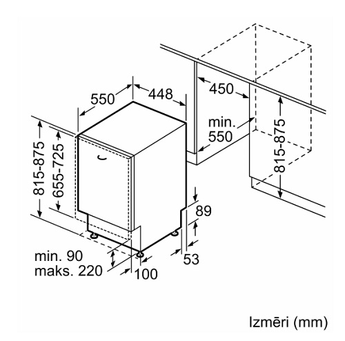 BOSCH trauku mazgājamā mašīna SPV6ZMX17E