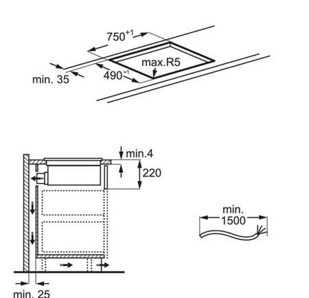 AEG indukcijas plīts virsma ar integrētu tvaika nosūcēju CCE84543FB