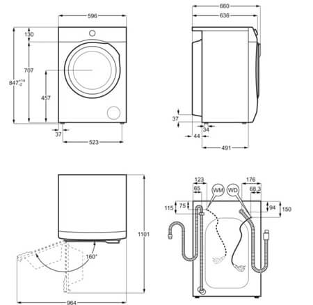 velas-masina-aeg- lfr85146qe-izmeri AEG veļas mazgājamā mašīna LFR85146QE