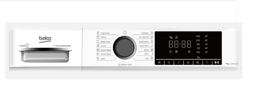 BEKO veļas mašīna B1WFM2741WBEE_3 BEKO veļas mašīna B1WFM2741WBEE
