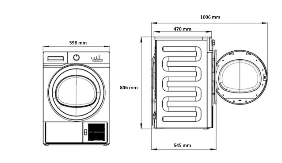 BEKO veļas zāvētājs BM3T38239WBB