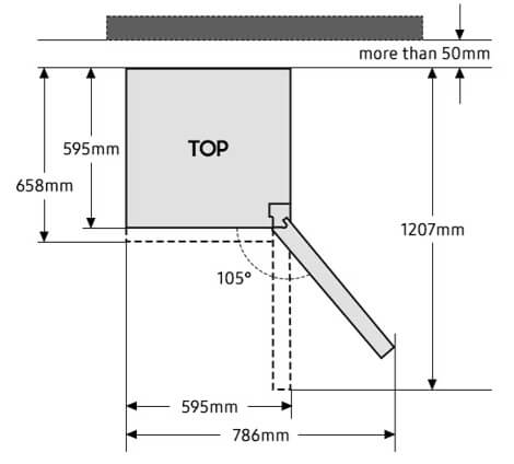 SAMSUNG ledusskapis RB38C6B2E22