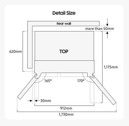SAMSUNG ledusskapis RS70F64KETEO