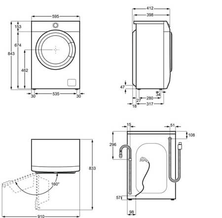 ELECTROLUX veļas mašīna EWS6426BE
