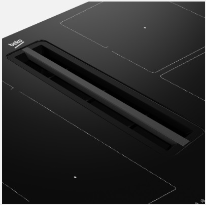 BEKO indukcijas plīts virsma ar tvaika nosūcēju HIXI84700UF