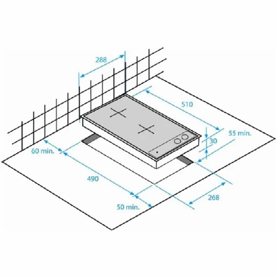 BEKO keramiskā plīts virsma HDMC32400TX