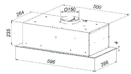 BEKO tvaika nosūcējs HNU61425B_4 BEKO tvaika nosūcējs HNU61425B