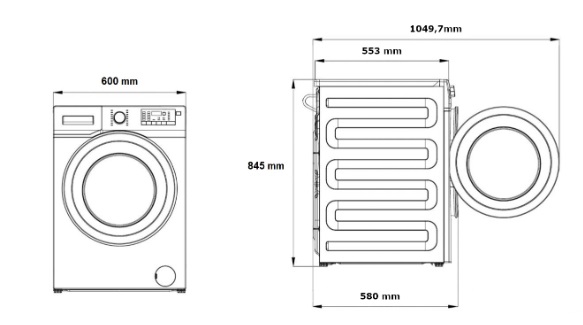 BEKO veļas mazgājamā mašīna B7WFU69418WBES_4 BEKO veļas mazgājamā mašīna B7WFU69418WBES