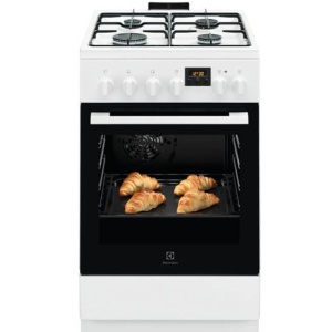 ELECTROLUX gāzes plīts ar elektrisko cepeškrāsni LKK540232W