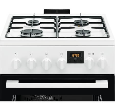 ELECTROLUX gāzes plīts ar elektrisko cepeškrāsni LKK540232W