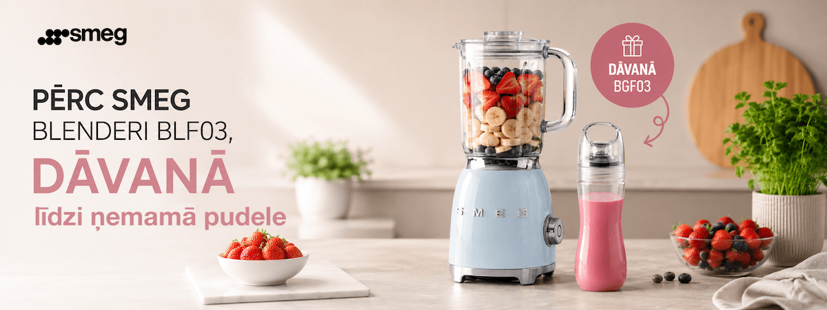 Smeg blenderim BLF03, dāvanā līdzi ņemamo pudele BGF03