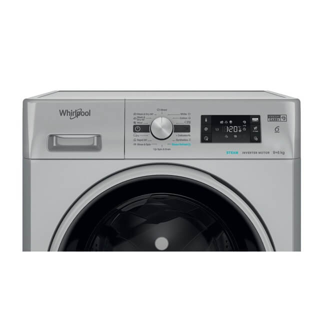 WHIRLPOOL veļas mazgājamā mašīna ar žāvētāju FFWDB964489SBSVEE