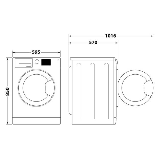 WHIRLPOOL veļas mazgājamā mašīna ar žāvētāju FFWDB964489SBSVEE