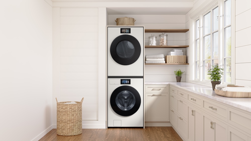 02_Laundry Room_Greige Samsung veļas mašīna un žāvētājs