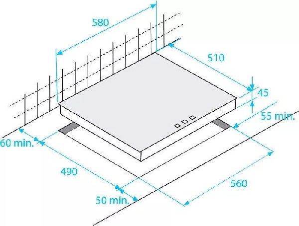 BEKO indukcijas plīts virsma HII64402MTX_3 BEKO indukcijas plīts virsma HII64402MTX
