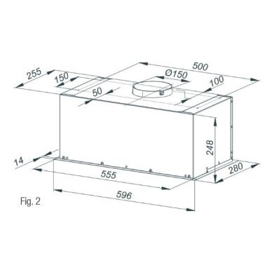 BEKO tvaika nosūcējs HNU61422B