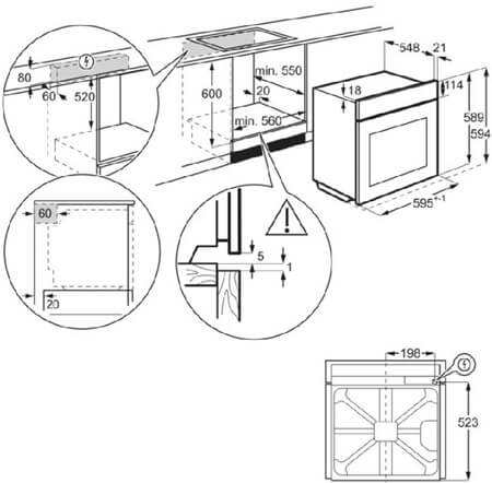AEG cepeškrāsns TR6PB531SB