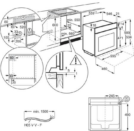 ELECTROLUX cepeškrāsns EOB9S3XT